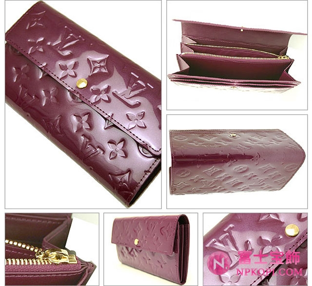 (LOUIS VUITTON)ルイヴィトン 偽物財布 モノグラムヴェルニ ポシェットポルト 2つ折長財布 M93577